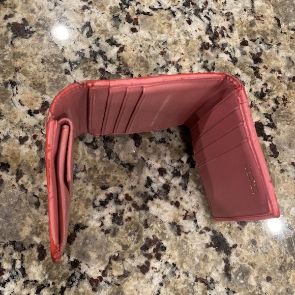 Prada Vitello Move Trifold Wallet Geranio Pink - Picture 8 of 15